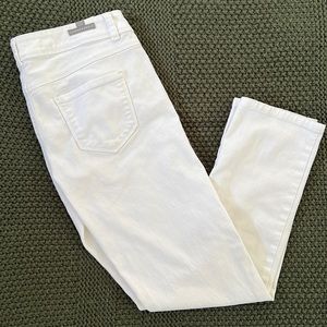 LC Lauren Conrad White Ankle Jeans